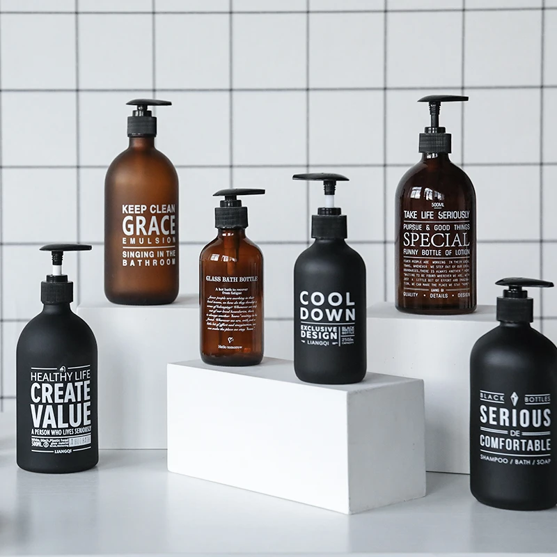 500 мл диспенсер мыла Стекло бутылка для шампуня хранения жидкого лосьон