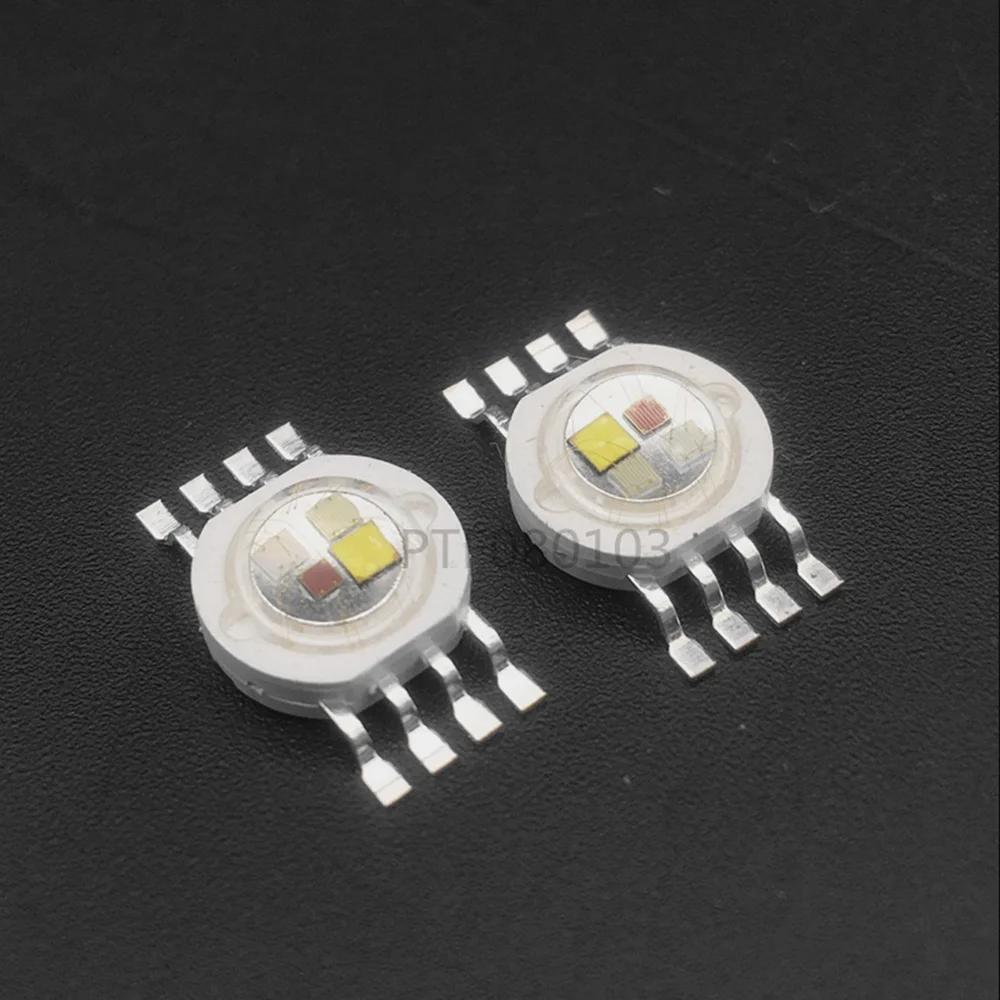 RGBW (RGB+W) 4*3W 12W LED Lamp Emitter Diodes For Stage Lighting High Power LED 45mil Epistar LED Chip images - 6