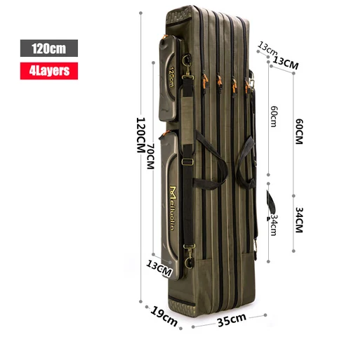 80cm 110cm 120cm paksused Oxfordi kalakotid kokkupandavad kalapüügivarda kalapüügitööriistad hoiukott suure võimsusega pesca kott xa114g