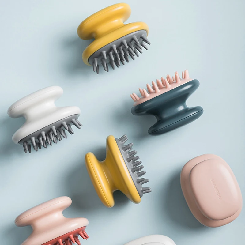 Ручной шампунь из АБС пластика для кожи головы Массажная щетка мытья душа