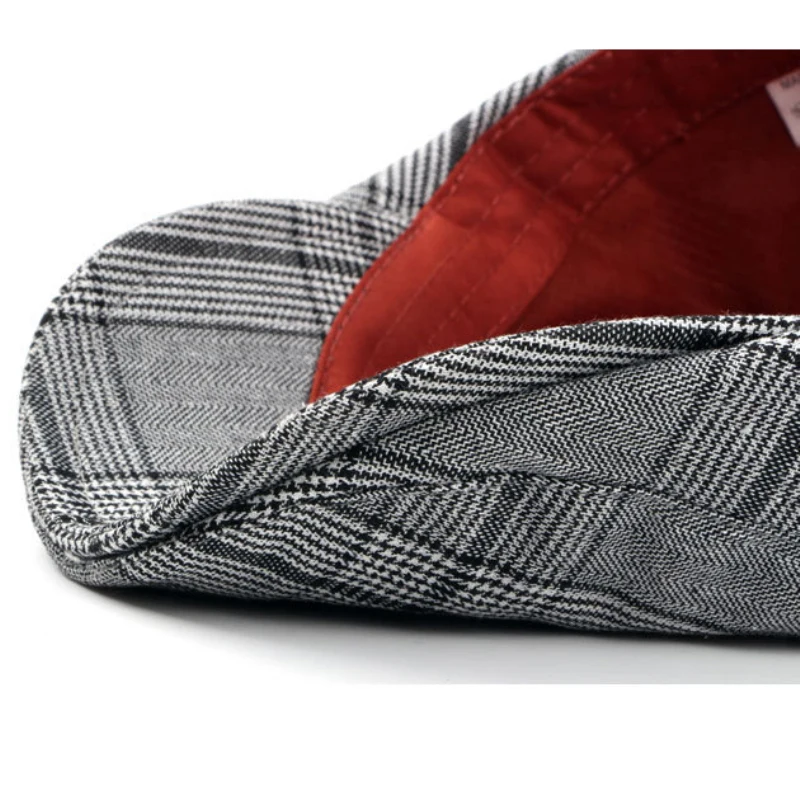 

Flat Caps for Men Cotton Linen Duckbill Ivy Hat Women Vintage Solid Orange Casual Autumn Beret Cabbie Cap Unisex