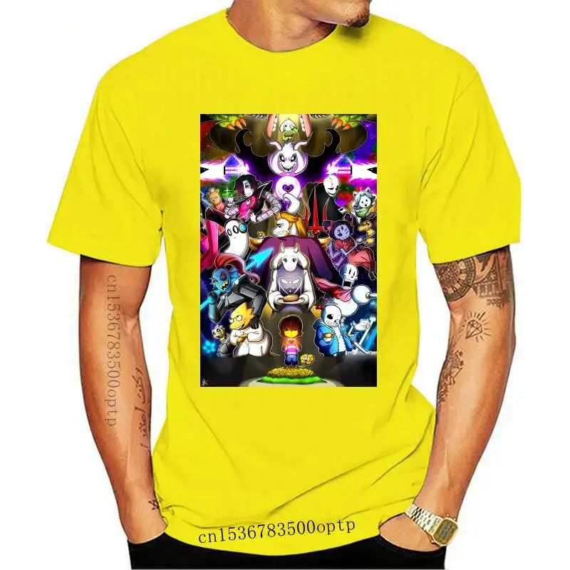 

New Undertale T Shirt 6Xl Cotton Big Size Undertale Fanart Frisk Flowey Sans Papyrus Muffet Temmie Mad Dummy Gaster Toriel Asgor