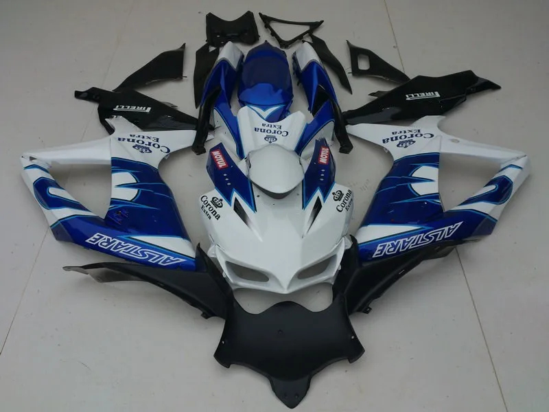 Набор обтекателей для литья под давлением GSXR600 750 K8 08 09 GSXR 600 GSXR750 2008 2009 ABS Топ белый