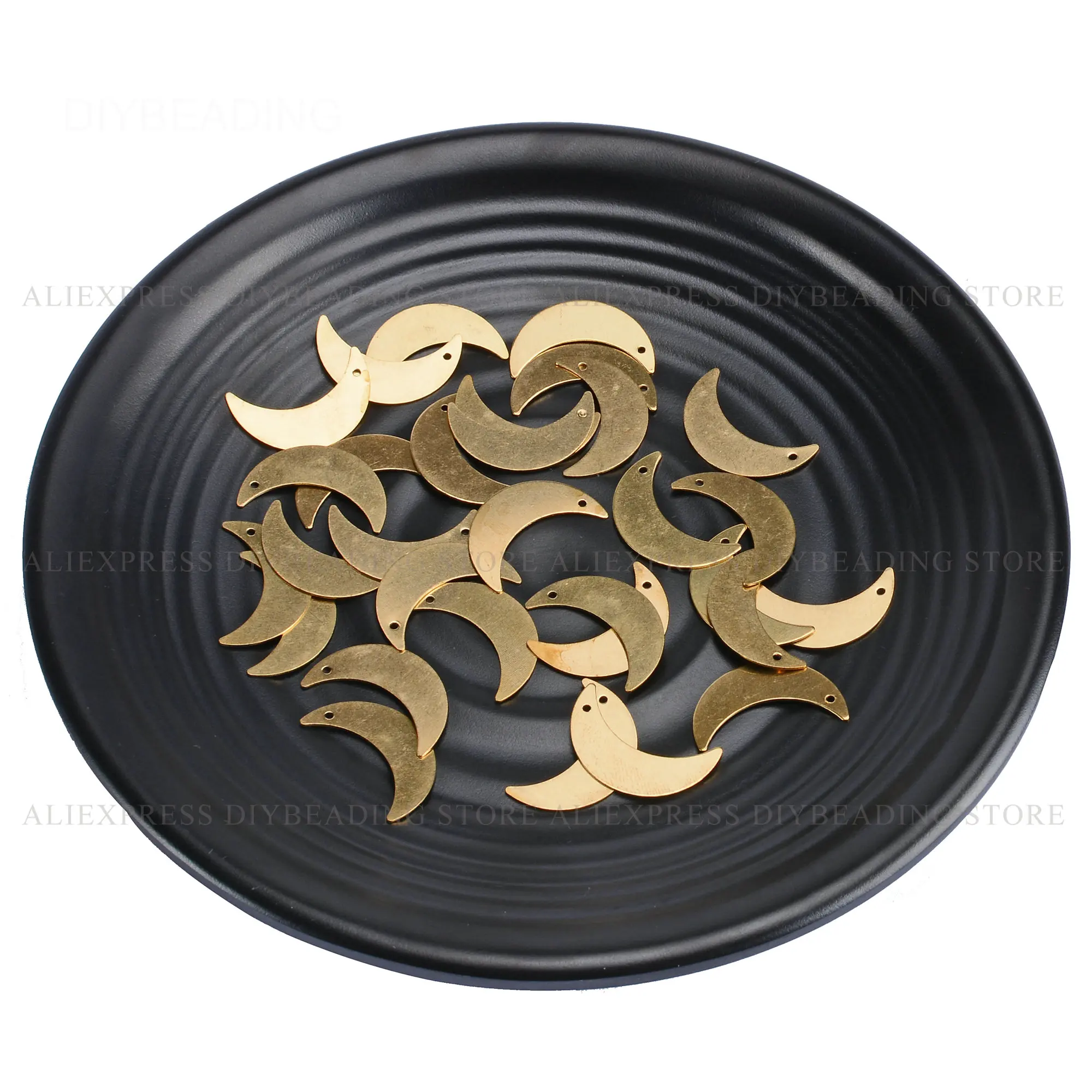 20 1000 шт. латунные подвески в форме полумесяца 22 мм|Ювелирная фурнитура и