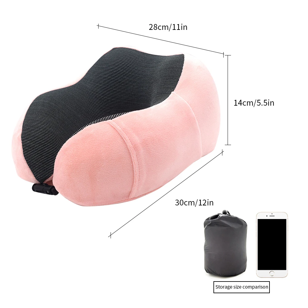 C2 30x28x14cm U-образные подушки для шеи из пены памяти, мягкая подушка с эффектом памяти, Шейное здоровье, постельные принадлежности, Прямая, подушка для путешествий - Цвет: C2 30x28x14cm