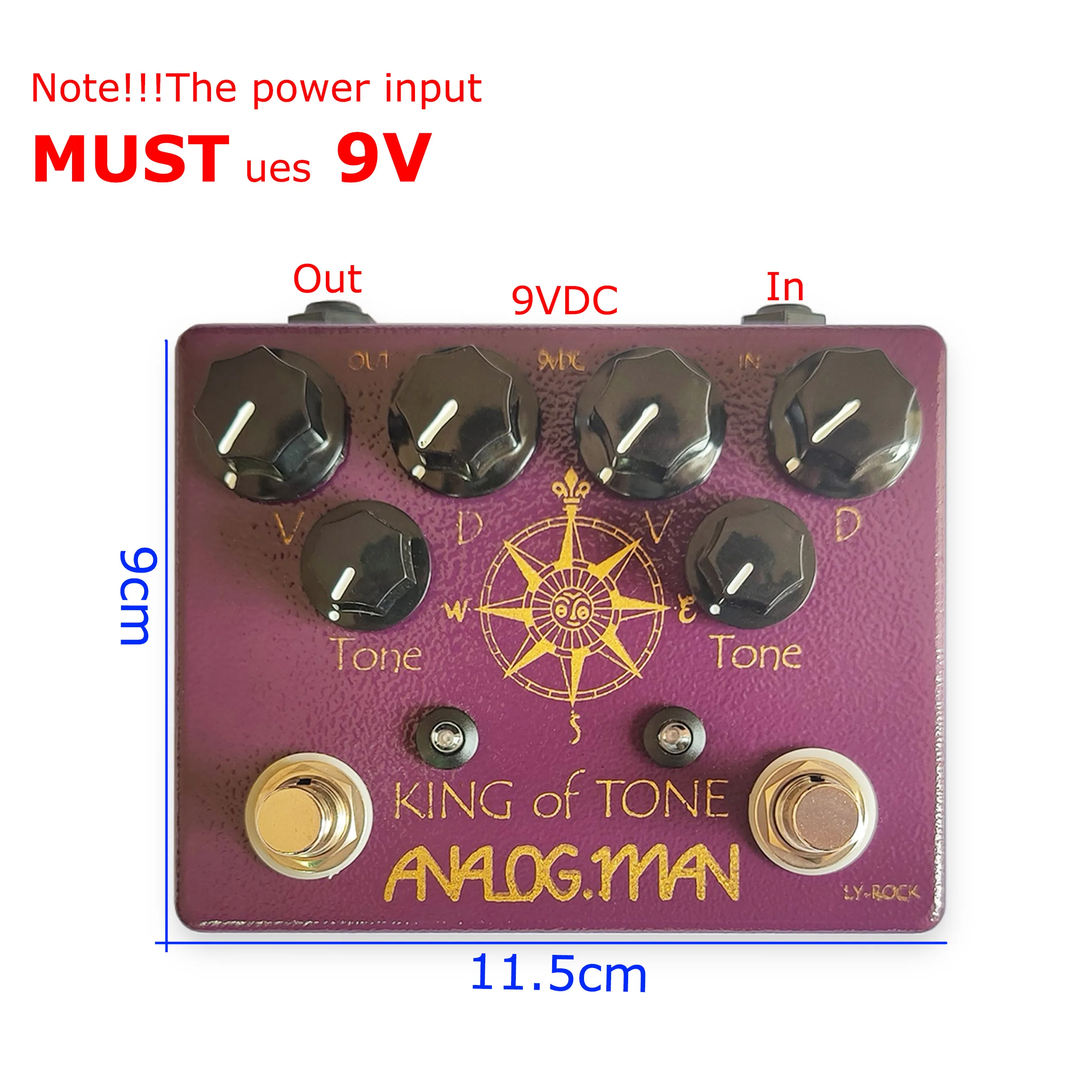 

LY-ROCK King of Tone Overload Monoblock Effect Guitar Tone Effect