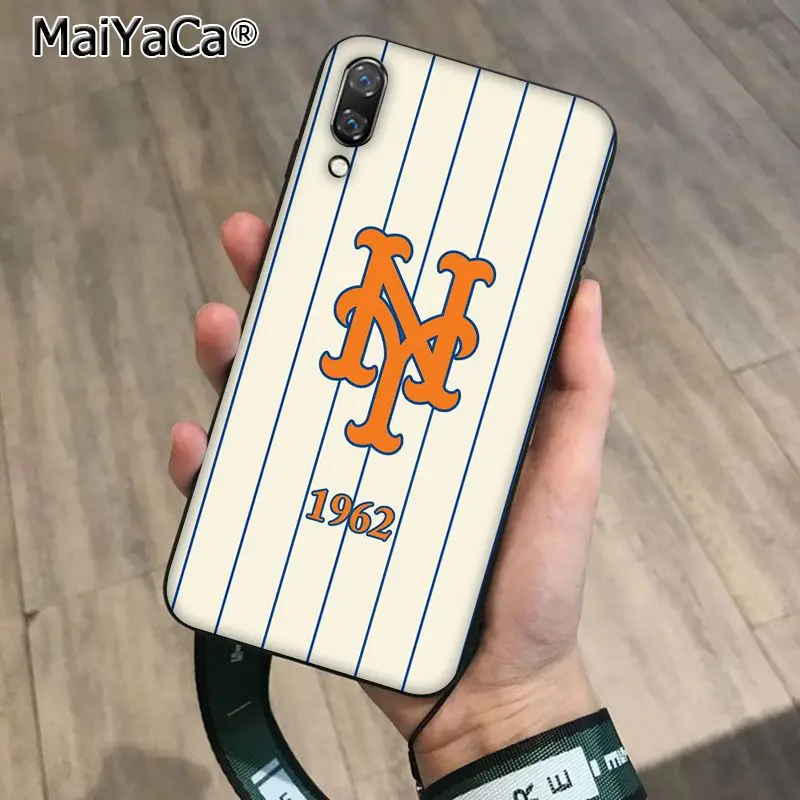 MaiYaCa New York Mets мягкий черный чехол для телефона из ТПУ Huawei P10 plus 20 pro P20 lite mate9 10 honor