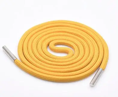 140CM 1Pc Solid Color Polyester Cord 140CM Copper Bead Caps Decorative Cap Rope For Sweater Sports Pants Waist Rope Belt - Цвет: 140CM