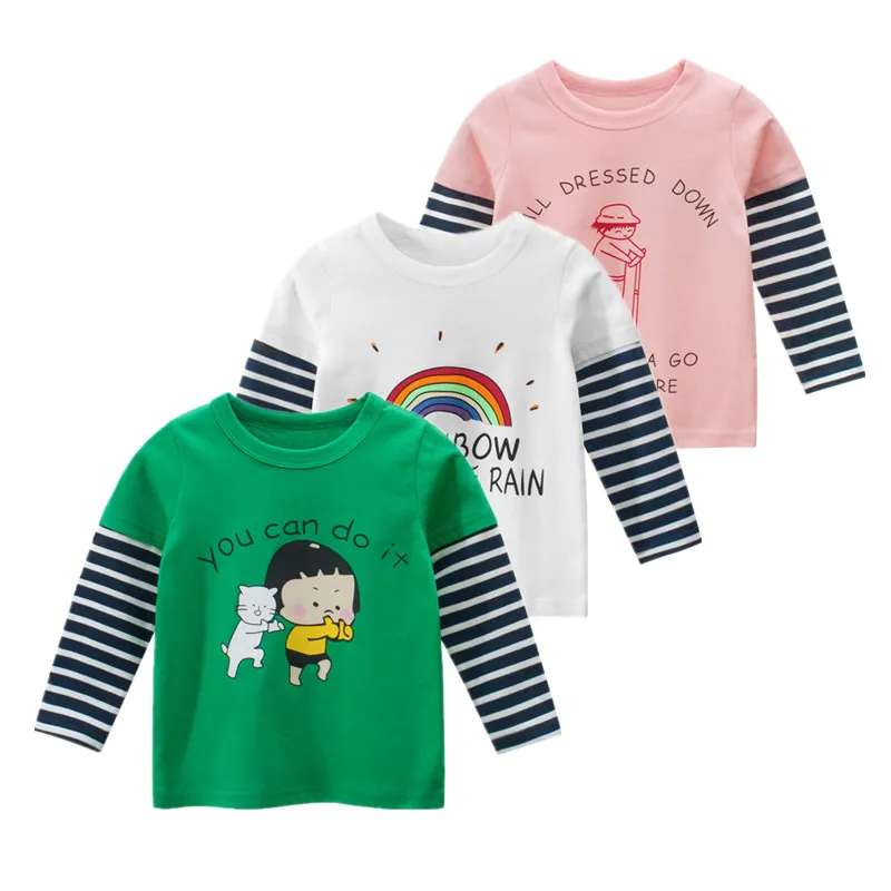 Весна 2020 Новое поступление детские топы футболки хлопковая одежда с героями