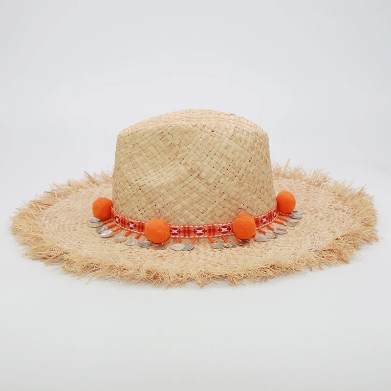 Фирменная модная пляжная шляпа Latwelng с бахромой и блестками Женская Праздничная