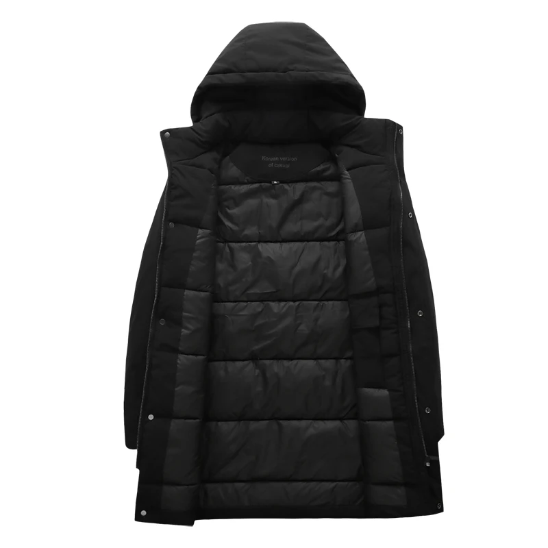 Брендовая Зимняя Толстая длинная куртка больших размеров 8XL 7XL 6XL пальто мужское