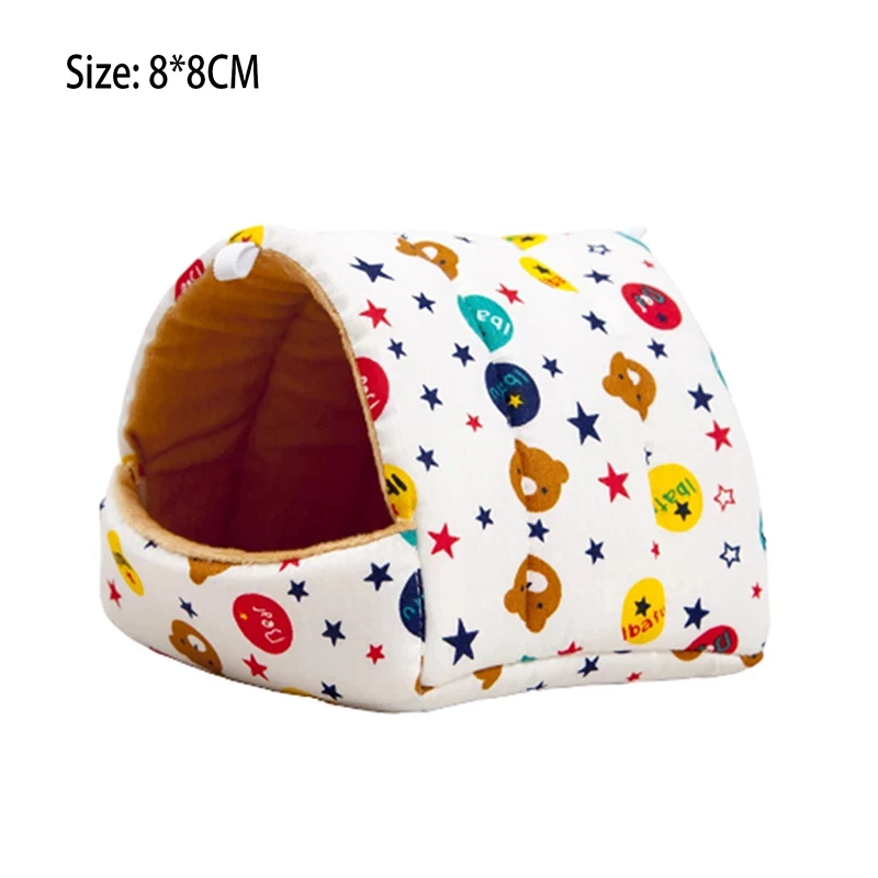 sleeping bed hammock for hamster squirrel sugar glider small animals pets soft cotton fleece hanging house for guinea pig cages free global shipping