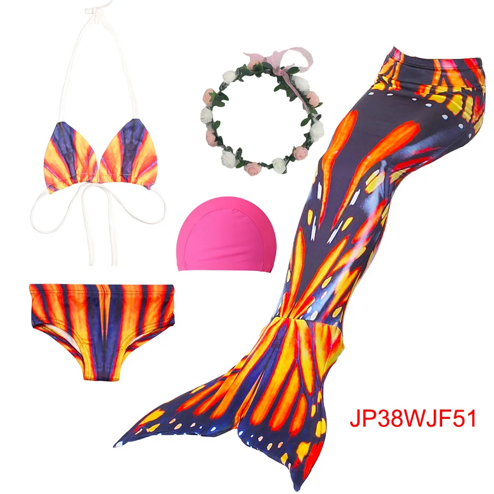Костюм для купания Русалочка купальник бикини девочек одеяло хвост русалки с