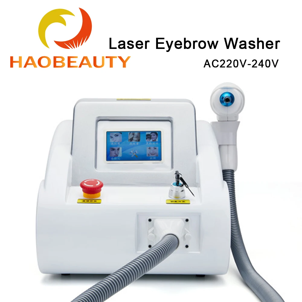

Haobeauty 1064nm & 532nm Q Switched nd Yag Laser machine for tattoo removal eyebrow pigment wrinkle removal black doll carbon