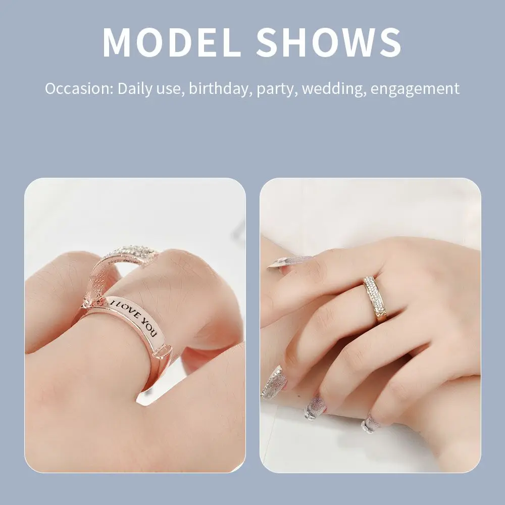 

Diamond Lettering Confession Accessories Proposal Ring Female Ring Wedding Ring Ring