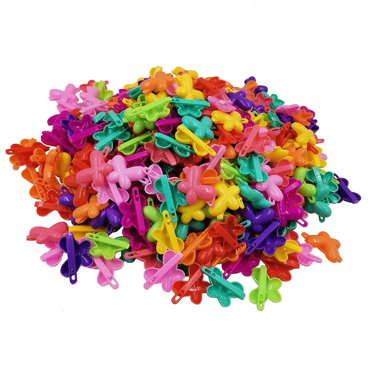 Мини-заколки для волос пластиковые заколки в форме сердца цветка банта