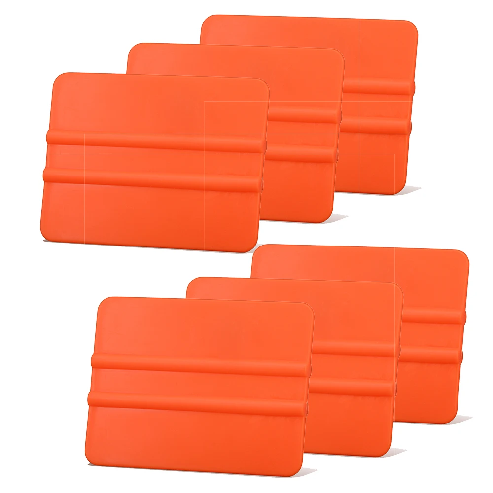 

FOSHIO 6/12pcs Plastic Squeegee Car Vinyl Wrapping Tools Carbon Fiber Film Sticker Install Scraper Window Tint Cleaning Tool