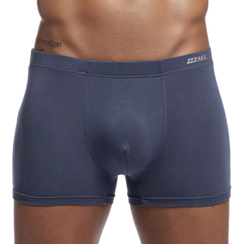 

DAIGELO Men Underwear Knickers Boxer Briefs Shorts Bulge Pouch Solid Underpants Male Panties Men Underpants High Quality Cotton