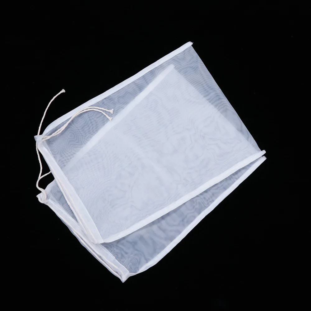 

3pcs Nylon Gauze Filter Bags Reusable Mesh Strainer Bag for Soy Yogurt (80 Mesh, 20x30cm)