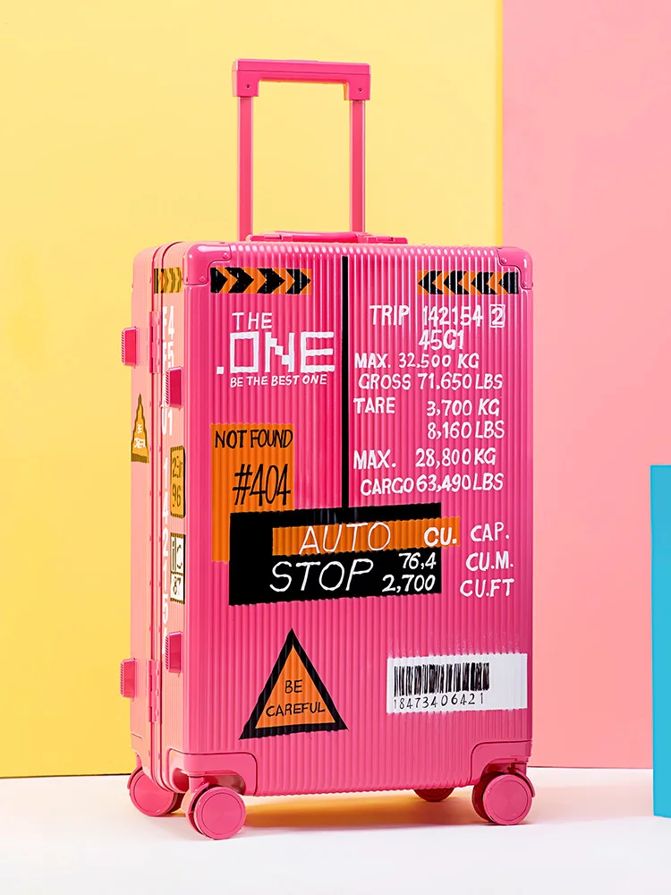spesifikasi Casing Travel Ringan 20 Inci Wanita Koper Roda Universal Mahasiswa Kepribadian Kotak Pull Rod Anak Perempuan Warna Pink