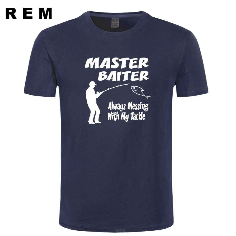 Master Baiter забавная футболка для рыбалки Грубая мужская больше размеров и цветов|men t