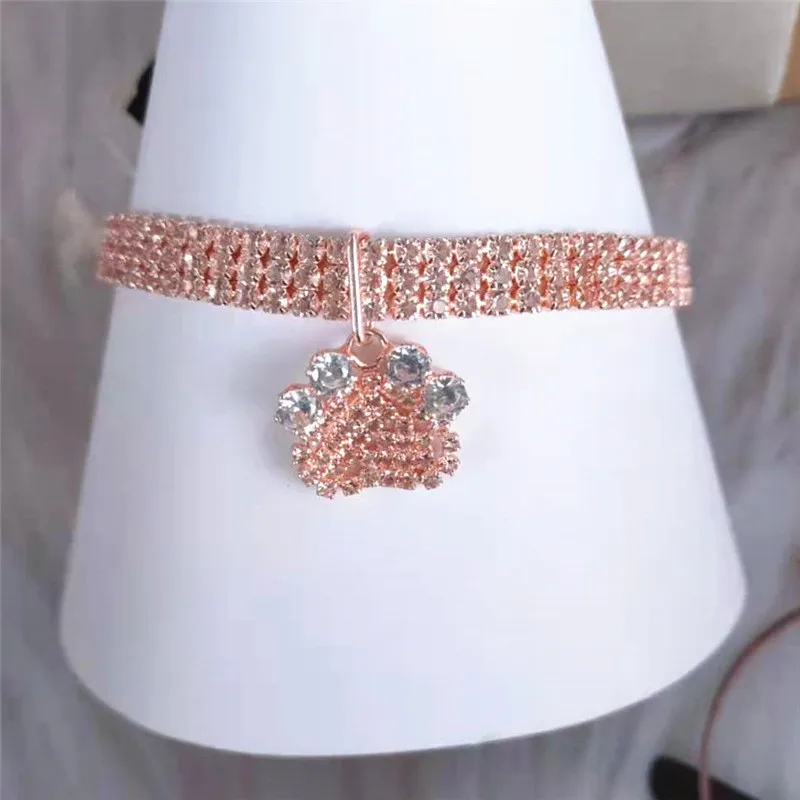 Украшенный кристаллами ошейник для собак Алмазный щенок Блестящий Полный Стразы