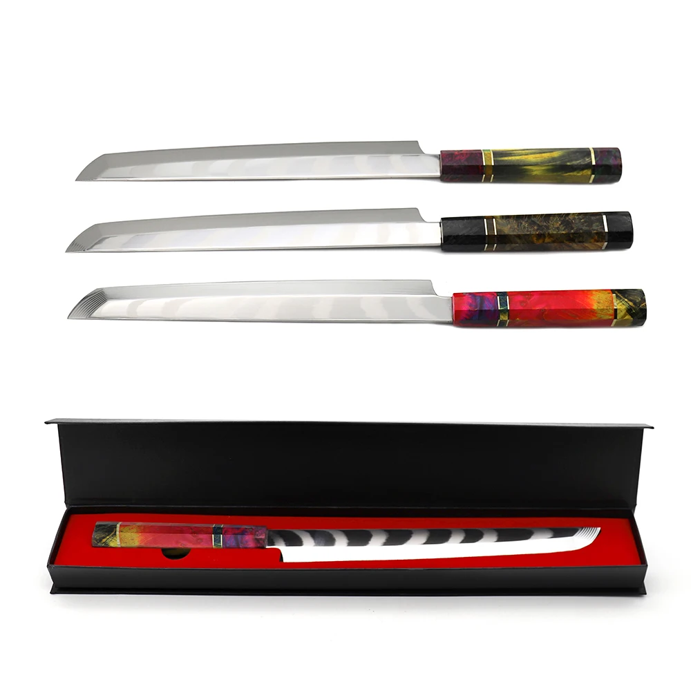 10 Inch Chef Sashimi vg10 67 Layer Damascus Steel Japanese Sushi Kitchen Knife Cooking Tools Filleting Salmon Fish | Дом и сад