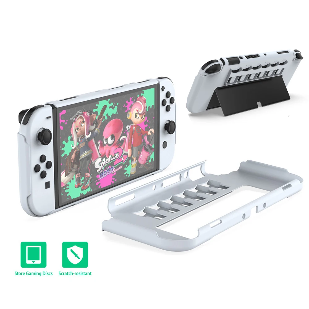 

New For Nintendo Switch OLED Transparent Crystal Case Host PC Shell Game Card For NS Switch OLED Accessories