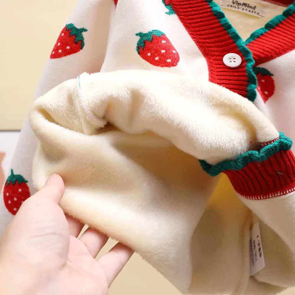 C&aacute;rdigan de manga larga para ni&ntilde;as, su&eacute;ter a la moda, abrigo de oto&ntilde;o e invierno, novedad de 2022-3