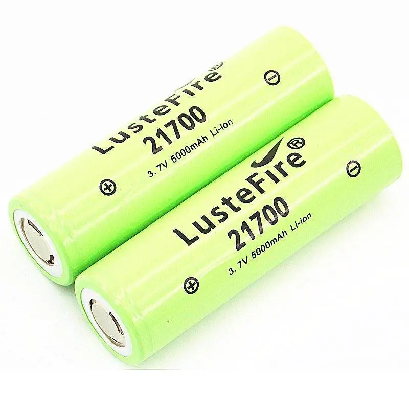 LusteFire 21700 3.7V 5000mAh Li-ion rechargeable battery high-discharge high-drain