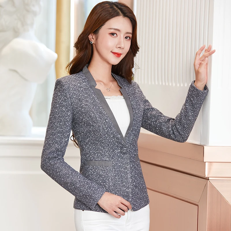 

Plus Size 5XL Women Bling Blazer Long Sleeve Cutout Office Lady Suit Coat Fashion Lady Basic Tailored Coat Shawl Chaquetas Mujer