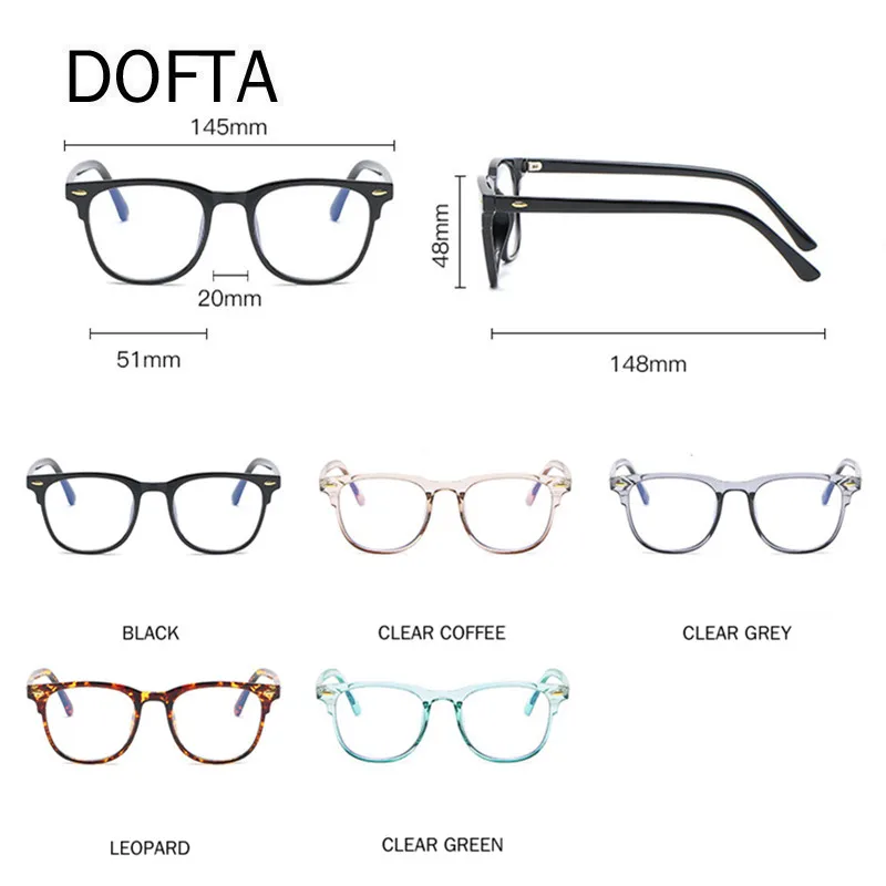Оправа для очков близорукости DOFTA по рецепту мужчин и женщин винтажные