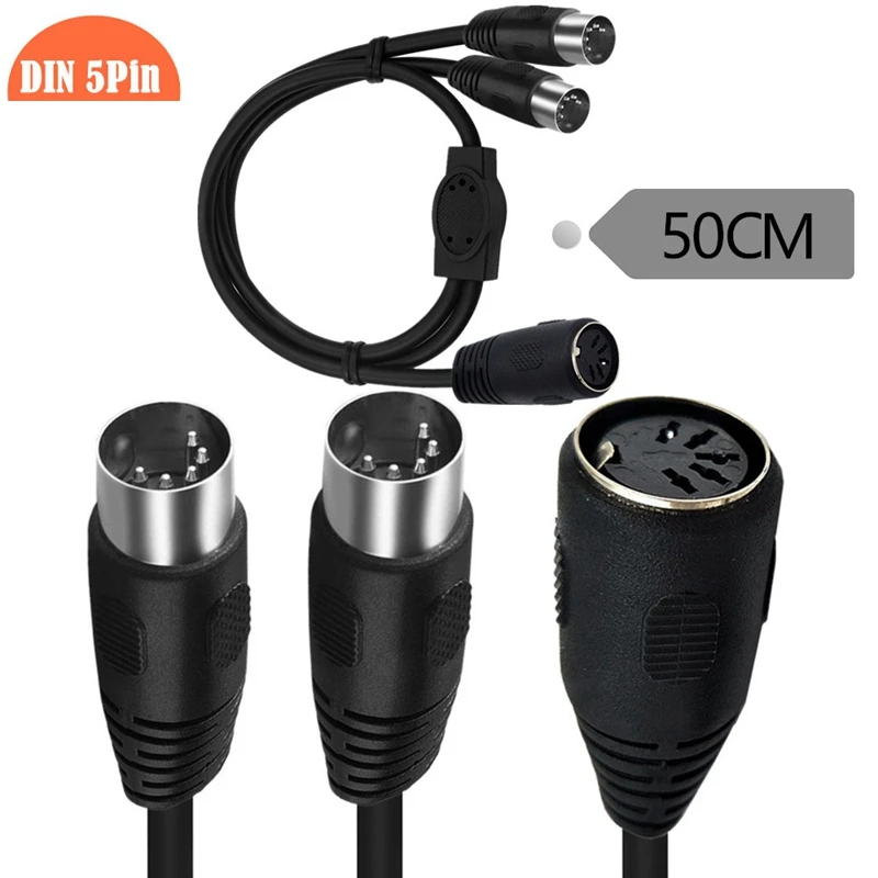 Разветвитель средней длины 5 контактов Кабель-адаптер Мама-мама 2 X кожа мужской