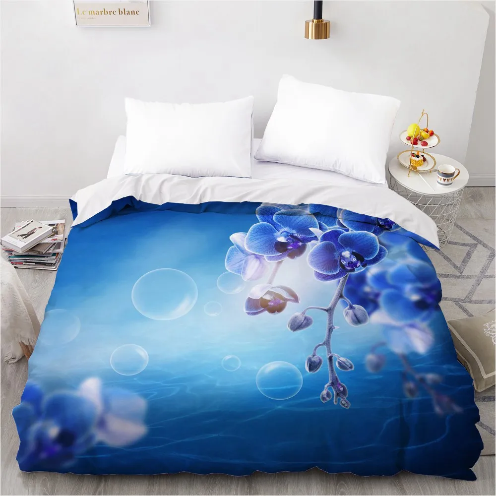 

3D Duvet Cover Custom 210x210 245x210 Comforter/Quilt/Blanket case Single Double King Bedding For Wedding Flower Drop Ship