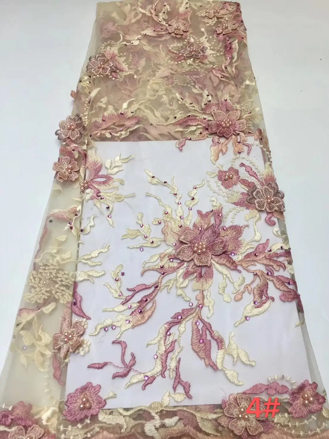 African Lace Fabric 3D Applique For Wedding Bridal Dress Tulle FFZ92 | Дом и сад