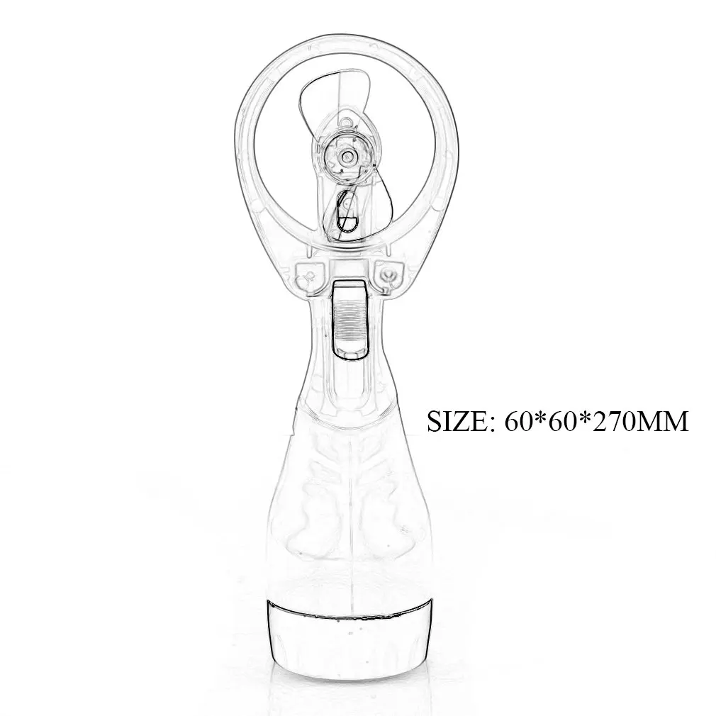 

Multi Portable Mini Hand Fan Plastic Water Spray Cooling Fan Outdoor Travel Small Humidification Electronic Fan Clip 5 Colors