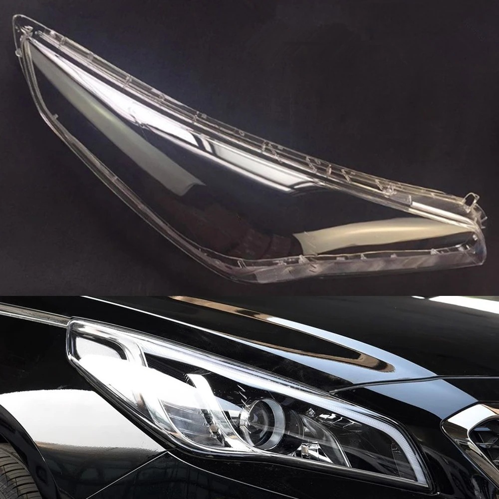 Passenger Sider Для hyundai Sonata крышка фары автомобиля фары объектив замена прозрачное стекло Передняя Авто оболочка Крышка - Цвет: Passenger Sider