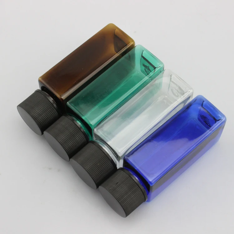 Маленькая пластиковая бутылка для образцов 30 мл квадратная обычная крышка ПЭТ 20