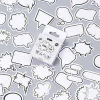 45pcsbox creative dialog box album paper lable stickers crafts and scrapbooking decorative lifelog sticker cute stationery