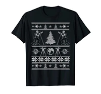 surveying christmas ugly tree santa gift for surveyor t shirt