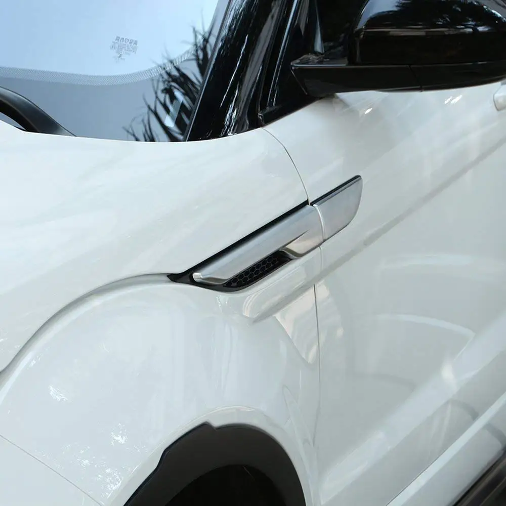 Для Land Rover Range Evoque 2012 2019 черное серебряное боковое крыло с вентиляционным
