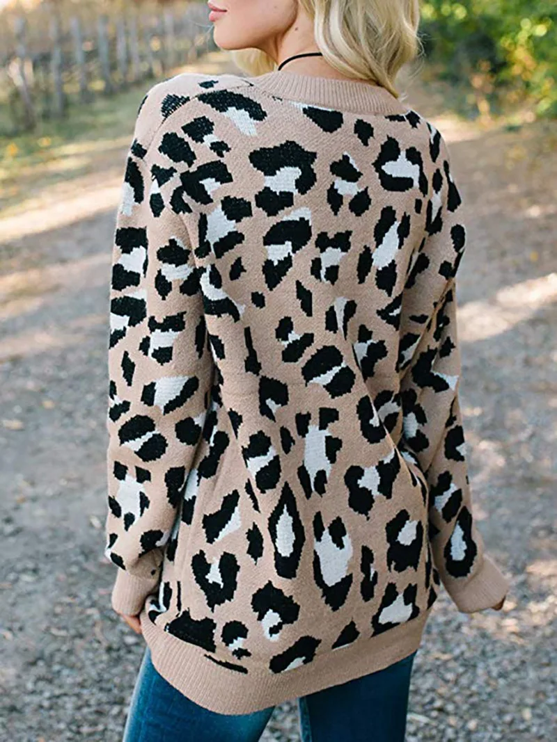 Осень зима свитер женский,вязаный свитер, мода большой размер,свитер леопард,свитер пушистый,свободный свитер