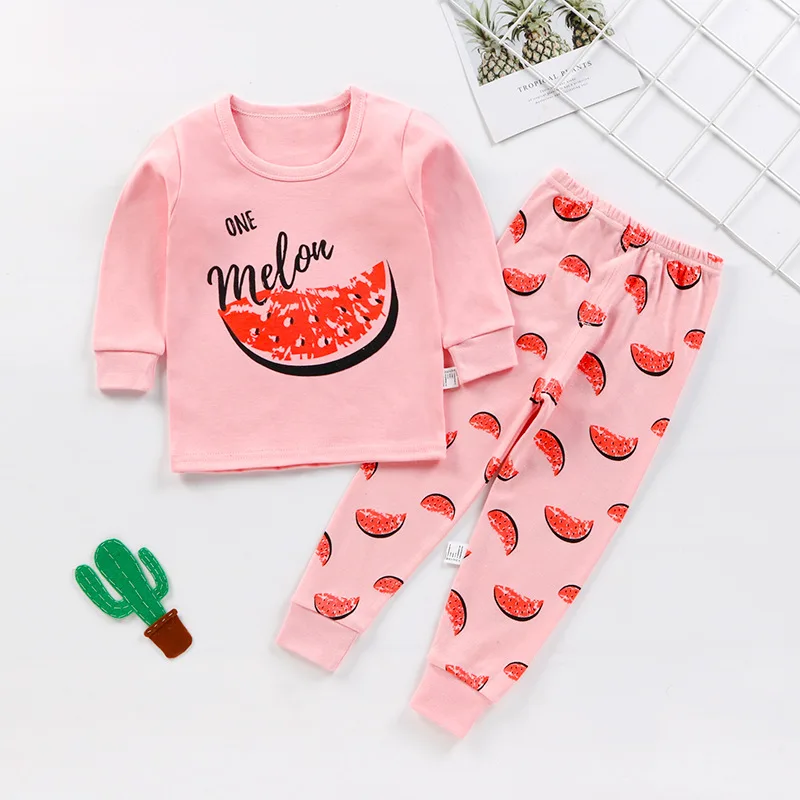 

CHILDREN'S Underwear Suit Pure Cotton Spring and Autumn Men and Women Children Baby Thermal Underwear Tracksuit Pajamas Winter W