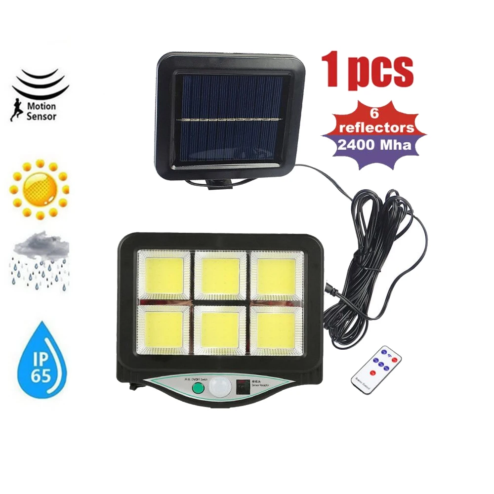 

seperable Super Bright Solar Lights 120 led IP65 Waterproof Outdoor Indoor Solar Lamp Adjustable Lighting Angle motion sensor re