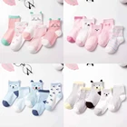 Носки для малышей от 0 до 3 лет, 100% хлопок, 5 партийлот милые детские носки Носки с рисунком для новорожденных мальчиков носки унисекс