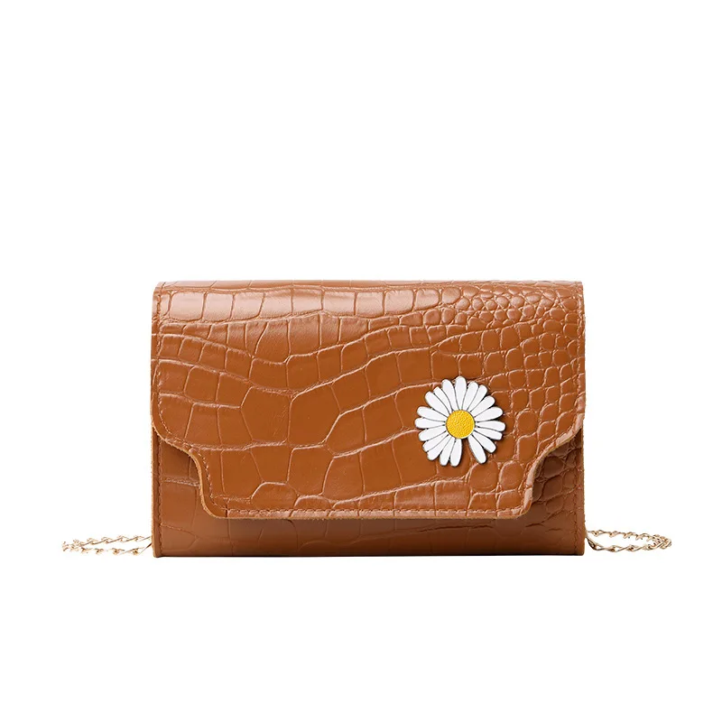 

Women Bag 2020 New Fashion Shoulder Messenger Bag Lady Crossbody Bags Chain Crocodile Pattern Small Square Bag Handbag Girl Bag