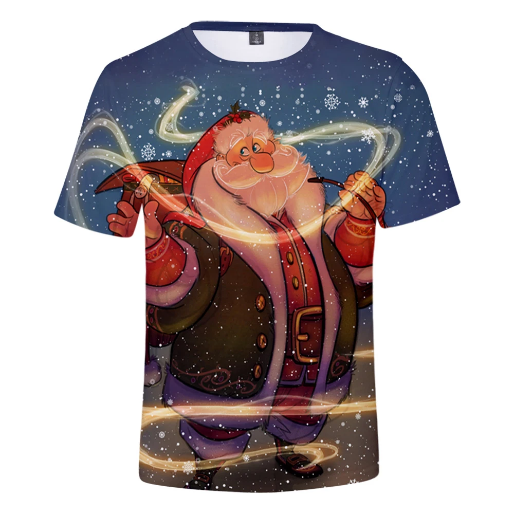 Рождественский подарок бойфренду 3D Harajuku футболка с коротким рукавом для