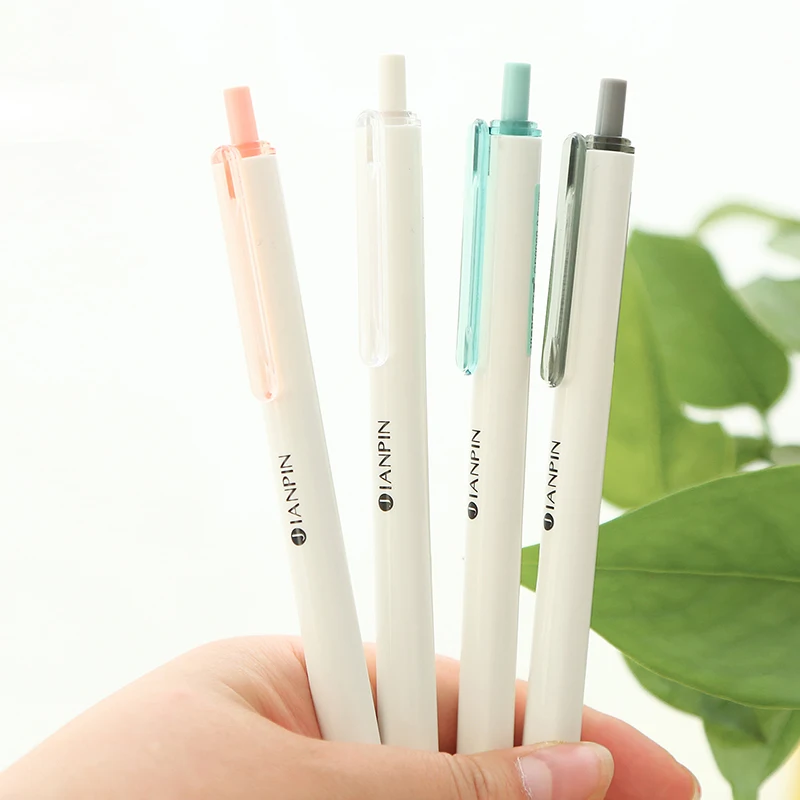 

0.5mm Simple Gel Pen Learning Office Sign Pen Press Black Pen, Anime Stationery , Cute Gel Pens
