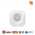 Беспроводной смарт-датчик движения Tuya Zigbee, инфракрасный детектор присутствия, управление через приложение, датчик движения