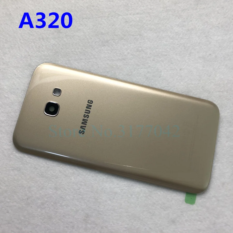 A320 Gold SAMSUNG Back Battery Cover A320 A520 A720 For Samsung Galaxy A5 A3 A7 SM-A520F SM-A320F SM-A720F Back Rear Glass Case - Цвет: A320 Gold
